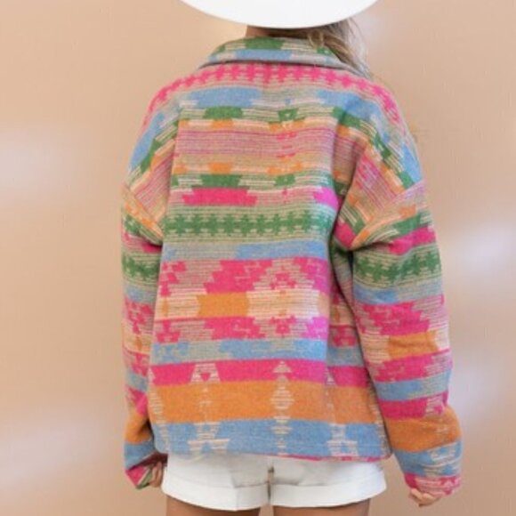 THE TOPSANNAH LADIES AZTEC PRINT JACKET - Picture 7 of 12